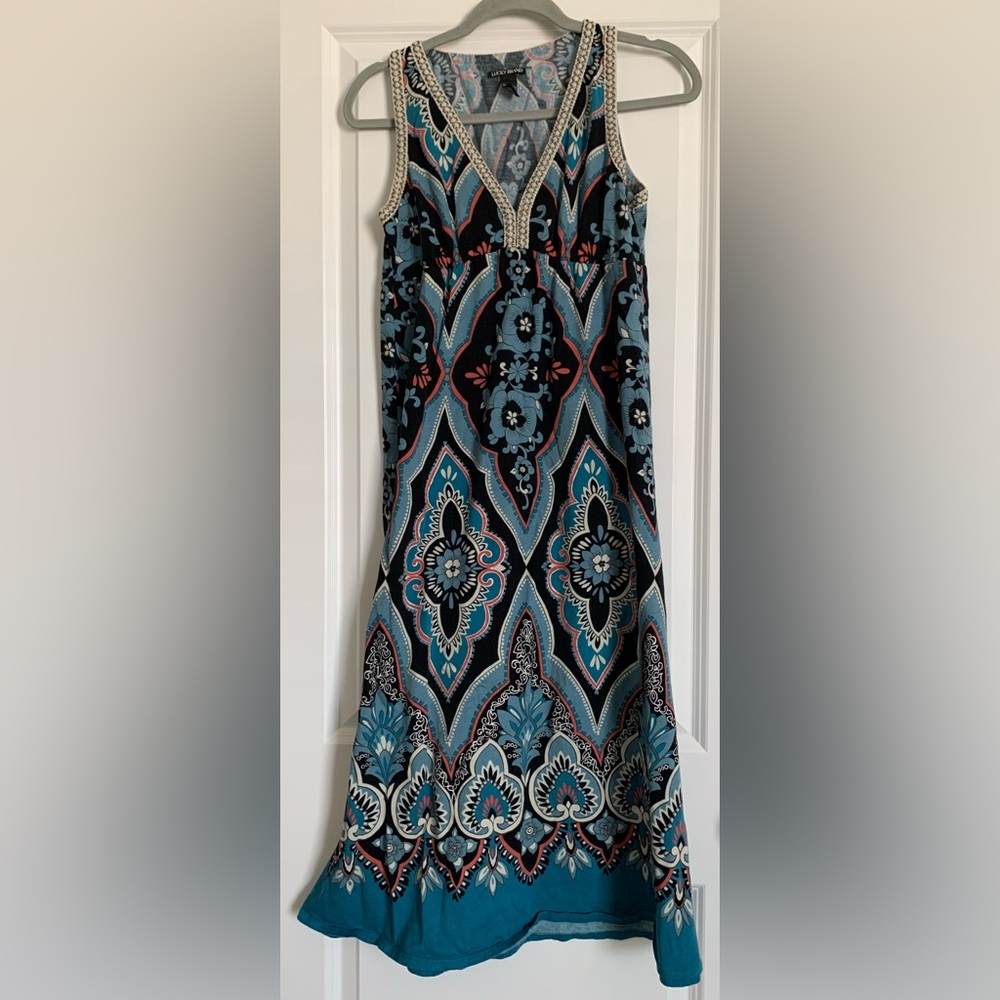 Lucky Brand Women’s Sleeveleess Maxi Dress Small‎